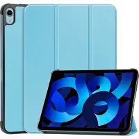 Mobigear Tablethoes geschikt voor Apple iPad 10 (2022) Hoes | Tri-Fold Bookcase - Blauw