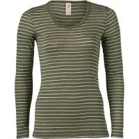 Engel - Women's Long-sleeved Shirt - Zijden ondergoed 42/44, olijfgroen