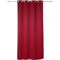 Atmosphera set van 2 Rode verduisteringsgordijnen 135x240cm - Kant en klaar met ringen - Gordijn raa