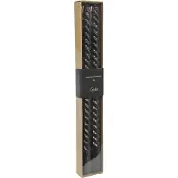 Countryfield gedraaide kaars, 2 stuks, zwart, 30 cm