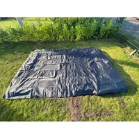 Magic Circle Pro Rechthoekige Trampoline Afdekhoes Flat To The Ground 214 x 305 cm Black
