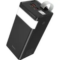 Hoco Powerbank 50.000 mAh - Ultieme Snellader (45W PD & QC) - USB-C & 2x USB-A Output - Geschikt voor alle soorten smartphones & tablets - Zwart