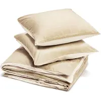 Yumeko Dekbedovertrek set Katoen TENCEL 200x220 Beige - Eco, Bio & Fairtrade