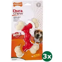 Nylabone extreme chew voor harde bijters baconsmaak 3x Tot 16 kg 14x9,5x2 cm