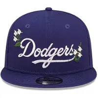 New Era LA Dodgers 9Fifty Flower Wordmark Snapback Blue White | S/M