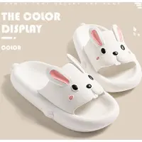 SOMIC Paashaas Dames Badslippers - Meisjes Slippers - Pasen Kinderpaashaas -Kids Teenslippers - Schattige konijn slides - Wit - Maat 30/31