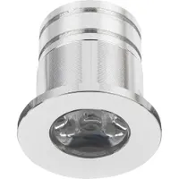 Velvalux LED Veranda Spot Verlichting - - 3W - Natuurlijk Wit 4000K - Inbouw - Dimbaar - Rond - Mat Zilver - Aluminium - Ø31mm