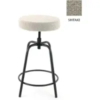Workliving Barkruk Laag Rond - Society Boucle Shitake