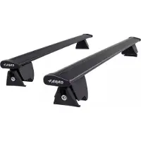 Farad Dakdragers geschikt voor de Nissan Qashqai (J12) vanaf 2021 gesloten dakrailing - Aluminium - Hoog laadvermogen 100kg - Wingbar - Zwart - Merk