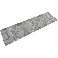 vidaXL Keukenmat wasbaar betonprint 45x150 cm fluweel