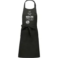 Kariban Cadeauschort - tekstschort - Keukenschort - BBQ schort - verjaardag - moederdag - het smaakt het lekkerst bij deze Zus - chique grijs