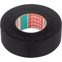 TESA Linnentape PET-wol - 25 mm breed - 160 um dik - Tot 125 graden - 25 meter - zwart