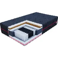 FDM BLACK Matras 80x200 cm - Hoogte 22 cm H3 en H4 - Pocketvering Matrassen - Dubbelzijdig - 7 zones - Antiallergisch