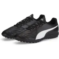 Puma King Hero 21 TT voetbalschoenen, zwart, leer, maat 40, geschikt voor kunstgras