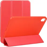 Mobigear Tablethoes geschikt voor Apple iPad Mini 6 (2021) Hoes | Tri-Fold Gel Bookcase - Rood