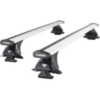 Farad Dakdragers geschikt voor Honda FRV 2004 t/m 2009 open dakrailing - Aluminium - Hoog laadvermogen 100kg - Wingbar Zilver - Merk