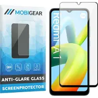 Mobigear Screenprotector geschikt voor Xiaomi Redmi A1 4G Glazen | Premium Screenprotector - Case Friendly - Zwart