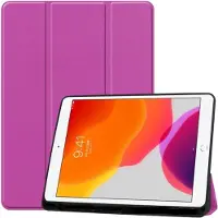 Rico Vitello Hoesje geschikt voor Apple iPad 10.2 magnetische Wallet case /flipcase stand/ hardcover achterzijde/ smart cover kleur Paars