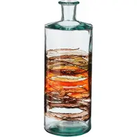 Mica Decorations Guan Vaas - 15x15x40 cm - Glas - Bruin