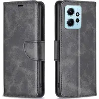 Mobigear Telefoonhoesje geschikt voor Xiaomi Redmi Note 12 Hoesje | Excellent Bookcase Portemonnee | Pasjeshouder voor 3 Pasjes | Telefoonhoesje voor Pinpas / OV Kaart / Rijbewijs - Zwart