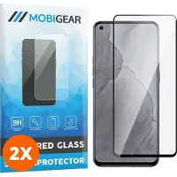 Mobigear Screenprotector geschikt voor Realme GT Master Edition Glazen | Premium Screenprotector - Case Friendly - Zwart (2-Pack)