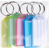 Did Sleutellabels/sleutelhangers - 30x - gekleurd - hanger met etiket - 5,5 x 3 cm