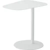 En.casa Bijzettafel Nastätten 50x50x38 cm wit mat []