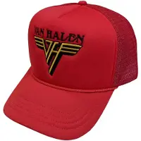 Ginza.se Van Halen - Text & Yellow Logo Trucker pet - Rood