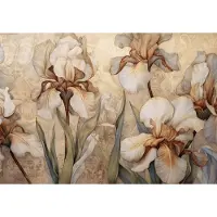 Consalnet Vliesbehang - Fotobehang - Bloemen - Natuur - Modern - Iris - Bloem - Blaadjes - Bloemblaadjes - 254 x 416 cm (Hoogte x Lengte)