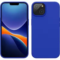 Kwmobile telefoonhoesje geschikt voor Apple iPhone 14 - Hoesje met siliconen coating - Smartphone case in Baltisch blauw