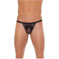 Amorable - Zwarte Transparante Herenstring