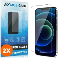 Mobigear Screenprotector geschikt voor Apple iPhone 13 Pro Glazen | Screenprotector - Case Friendly (2-Pack)