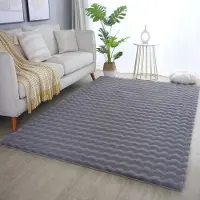 Flycarpets Felicia Hoogpolig Fluffy 3D Design Vloerkleed - Grijs - 200x290 cm