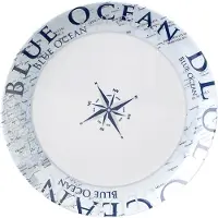 Brunner Blue Ocean Bord Ø 25cm - Hoogwaardig melamine - Breukbestendig