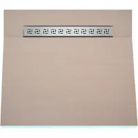 Wiper Betegelbare doucheplaat 90 x 170 cm Tivano Oneway Showerlay doucheplank eenzijdig aflopend afvoer van roestvrij staal