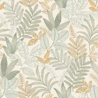 Allure - Jungle Behang - Bladeren - Behang - Wanddecoratie - Vliesbehang - Groen - 0,53 x 10,05 M.