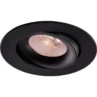 Enzo Thorgeon LED inbouwspot 8,2W DimToWarm 96mm rond verstelbaar zwart - LED4681