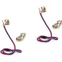 Mascow Hondenriem – Lijn – – Rood/Blauw Geruit– 120cm - 2 stuks