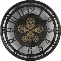 Decostar Wandklok norris mtl d70cm bo zwart
