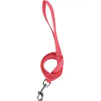 Nobleza Hondenriem - Roze hondenriem - Lengte 120 cm - Honden uitlaatriem - Riem hond - Puppy riem - Fluorescerend - Gestipt - Roze