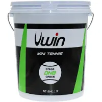 Uwin Stage 1 Tennis Balls Bucket Transparant 72 Balls