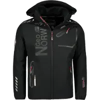 Geographical Norway Softshell Jas Heren Zwart/Zwart Royaute - M