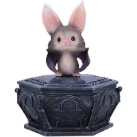 Nemesis Now - Batty Box - Gothic Vleermuis Prullendoosje - Vleermuis opbergdoosje - (hxbxd) ca. 15.2cm x 12.7cm x 11.2cm