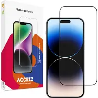 Accezz Gehard Glas Full Cover Screenprotector voor de Apple iPhone 15 Pro