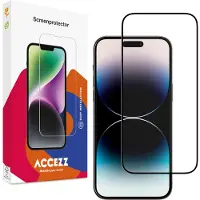 Accezz Gehard Glas Full Cover Screenprotector voor de Apple iPhone 14 Pro / 15 / 16