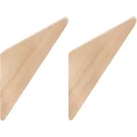 QUVIO Wandhaakje driehoek hout set van 2