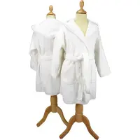 Artg Boyzz & Girlzz - Kinder Badjas met Capuchon - Wit - White - Maat 116/128