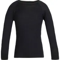 Icebreaker Ondershirt Kids 200 Oasis LS Crewe Black-Maat 152