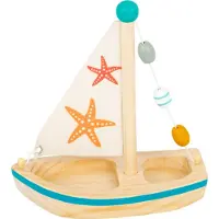 Small Foot - Badspeelgoed Houten Zeilboot Zeester