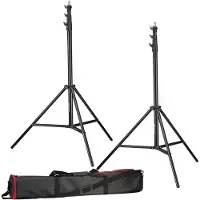 Bresser 2x BR-TP280 Pro lampstatief 280cm + tas